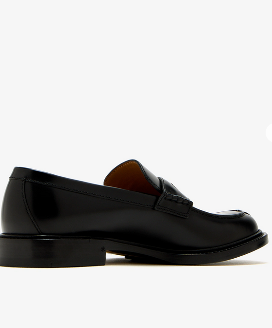 Classic Black Leather Loafers