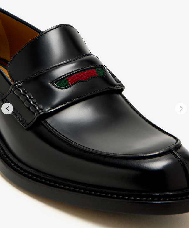 Classic Black Leather Loafers