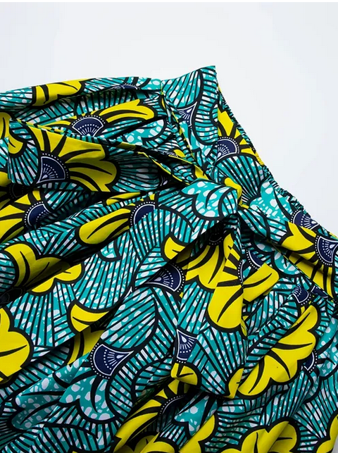 African Print Wax Skirt Ankara Belt Skirts Kente Wedding Clothing